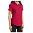 thumbnail image 5 of Yellow Rooster Womens Short Sleeve Easy Care Shirt Red/Light Stone M, 5 of 7
