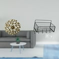 thumbnail image 2 of Escultura de pared de metal rústica escénica, placa de hierro forjado, colgante 3D, decoración para oficina y sala de estar., 2 of 8