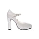 thumbnail image 2 of Zapatillas TACONES Vestir LEON MUJER DAMA TEXTIL Plata 9850, 2 of 3