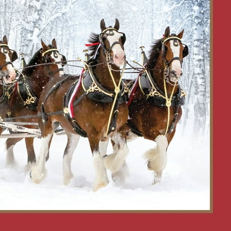 Happy Birthday 'Budweiser Clydesdales' Lunch Napkins (Best Budweiser Clydesdale Commercial)