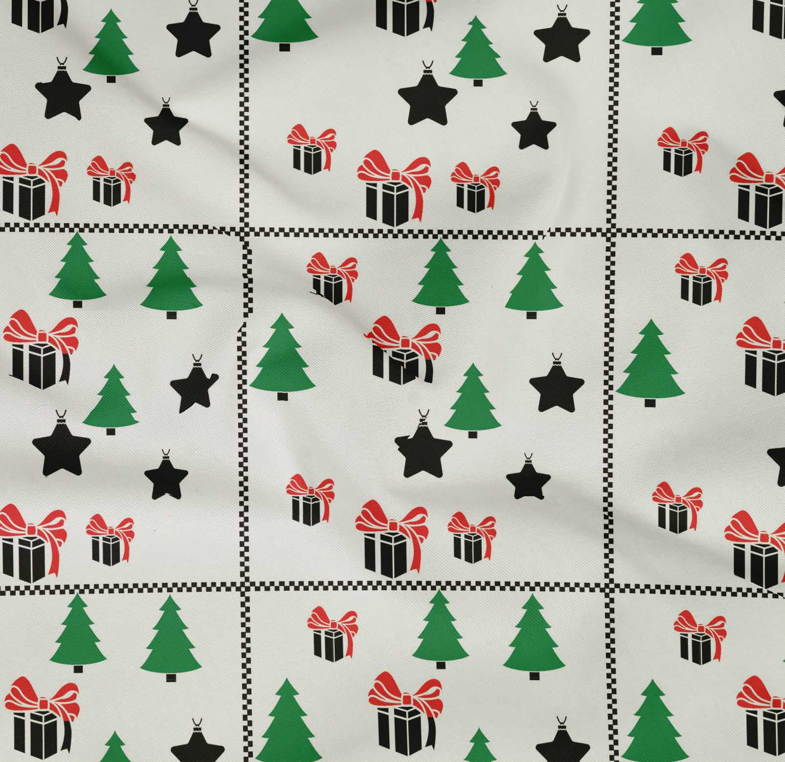 oneOone Cotton Poplin Twill White Fabric Merry Christmas Quilting Supplies Print Sewing Fabric By The Yard 56 Inch Wide-F92
