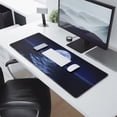 thumbnail image 2 of Unleash Your Gaming Potential: SciFi Space Moon Large Mouse Pad, Extended, Stitched Edges, Anti-Slip Base, Perfect Keyboard Mouse Mat for Gaming & Home Office, 31.5x11.8 Inch, 2 of 7