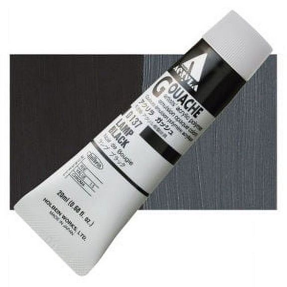 Holbein Acrylic Gouache, Lamp Black, 40ml