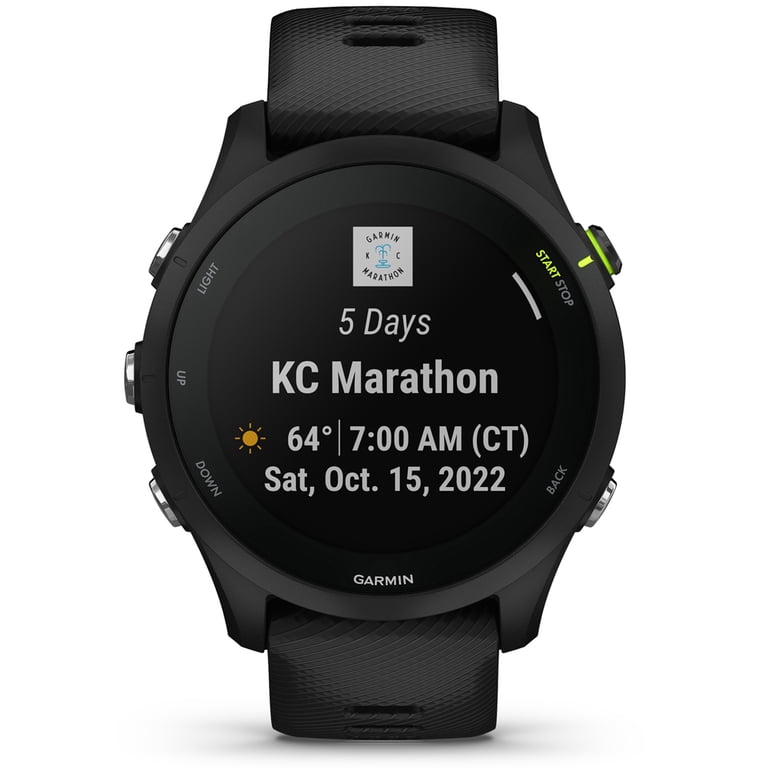 Garmin Forerunner 255 Music GPS Smartwatch, Black with 2 Garmin Forerunner 255 Music GPS Smartwatch, Black with 2