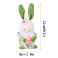 thumbnail image 3 of HongHeng Clearance Under $2.00 Easter Ear Checkered Soft Dwarf Doll Clever Clever Doll Decoration Home Decoration Products, 3 of 4