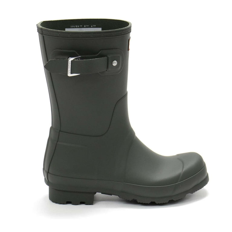 Hunter Men s Original Short Rain Boot Dark Olive 12 M US Walmart