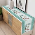 thumbnail image 4 of Happy Easter Table Runner - 90 Inch Long, Kitchen Dining Table Runner Dresser Scarves, Cute Gnomes Eggs Green Bunny Flowers Border Farmhouse Decor for Coffee Tables Wedding Party Banquet, 4 of 8