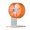 Orange, variant on Hamster Exercise Wheel 6.6 Inch with Adjustable Stand for Small Pets Workout Accessory