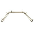 thumbnail image 2 of Atilla 13/16" Double Bay Window curtain rod Adjustable 20"-36", 38"-72" - Antique Brass,(ABay-40-4D), 2 of 4