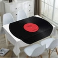 thumbnail image 4 of Vinyl Record Tablecloth 60x84 Inch Rectangular Music Disk Modern Classic Oblong Table Cloth Kitchen Table Decorations for Home Dinner Party, 4 of 6