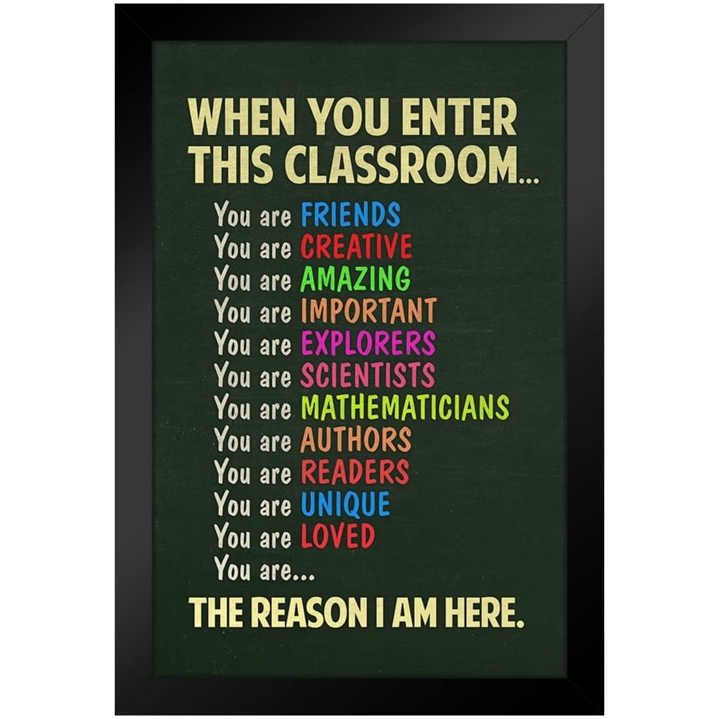 When You Enter This Classroom Sign Educational Rules Cool Wall Teacher
