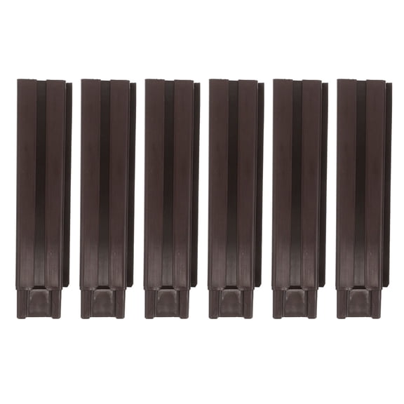 GETAJGHSD 6Pcs Versatile Plastic Planter Foot Coffee Color for Balcony Planter Boxes and Garden Beds