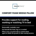 Mainstays Comfort Foam Wedge Pillow, White