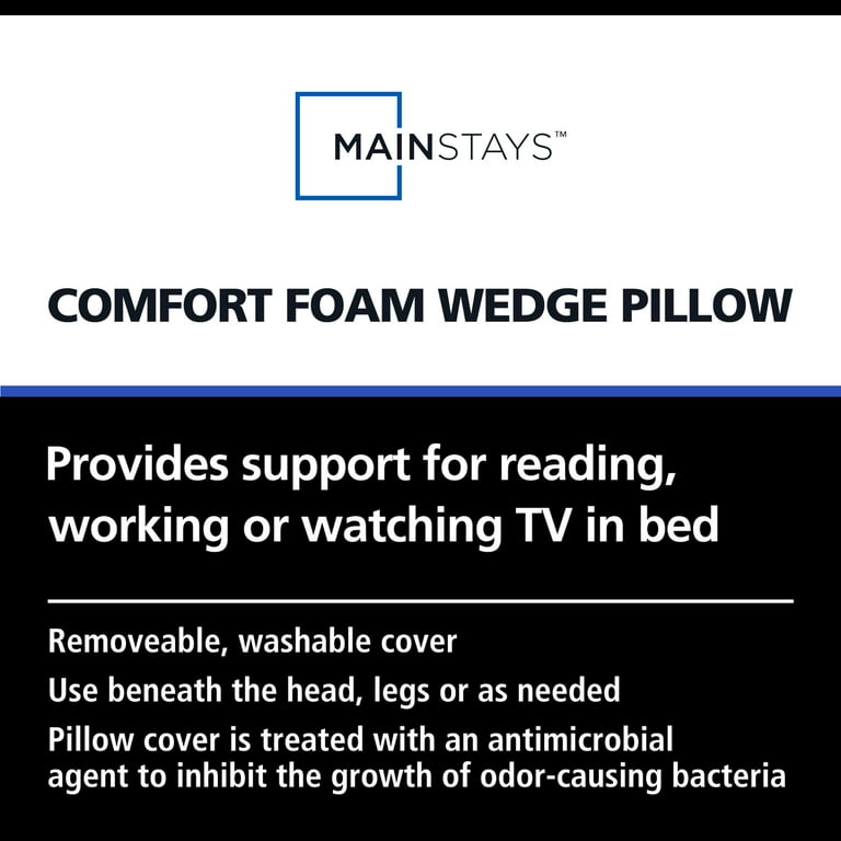 wedge pillow with antimicrobial cover