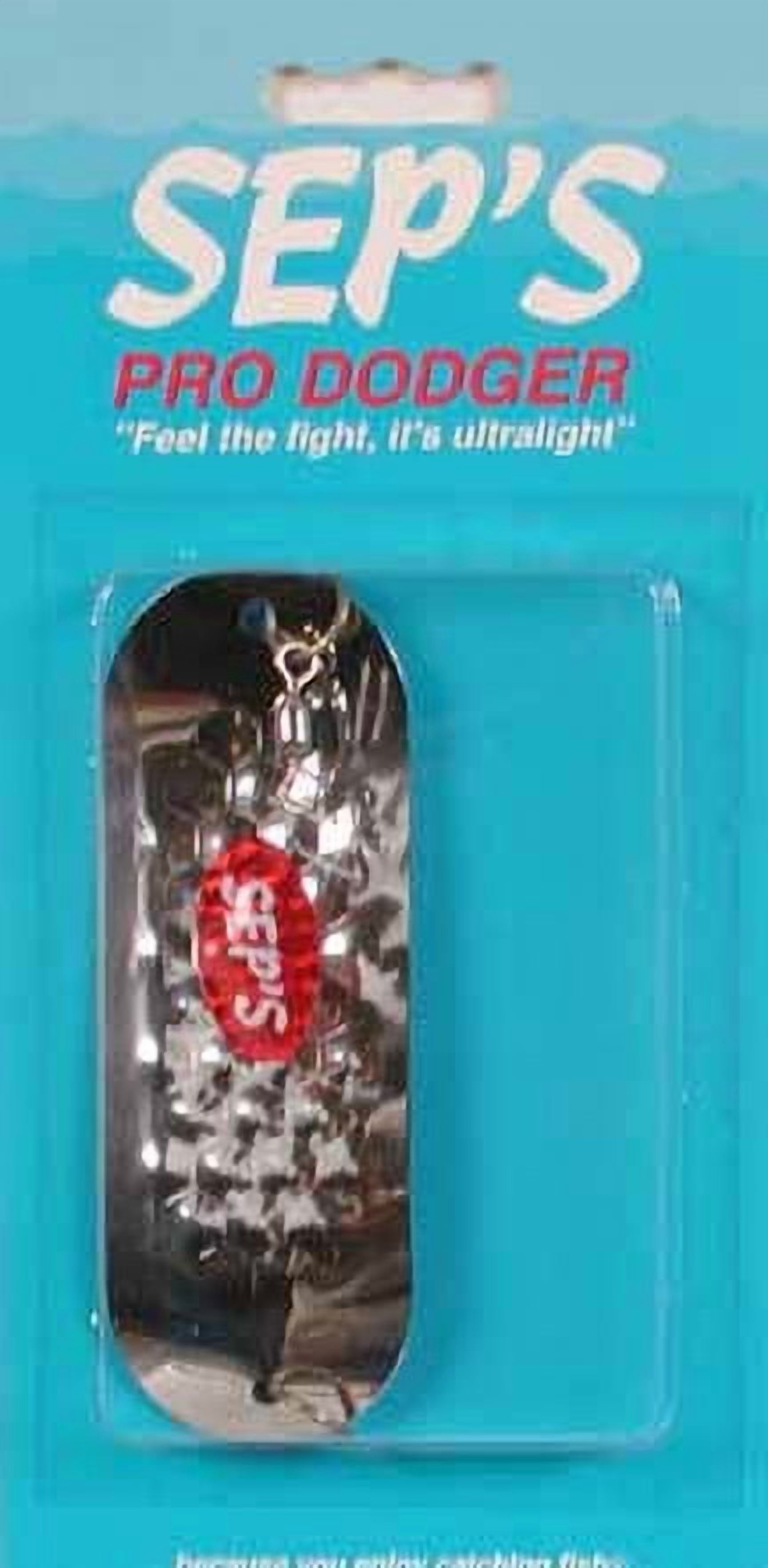 Sep's Pro Dodger Trolling Blade, Silver, Size 4/0