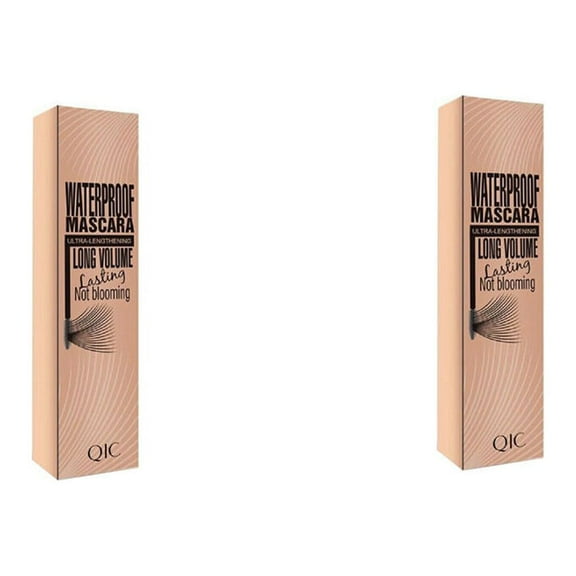 US 2 Pack 4D Silk Fiber Eyelash Mascara Waterproof Smudge-proof Long Lasting