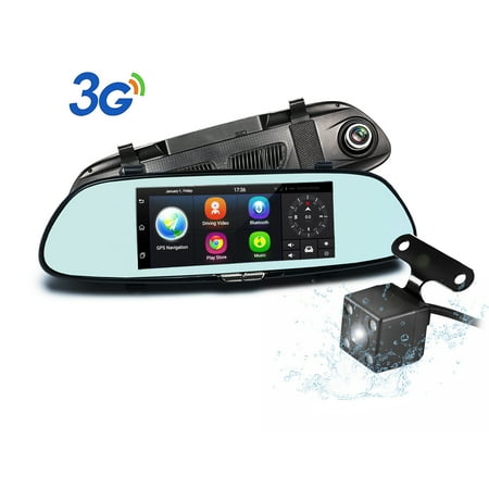 Gps Rear View Camera Dual Lens Car Camera Podofo 7
