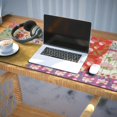 thumbnail image 3 of Long Mouse Pads for Desk,Pioneer Flower Floral Print Pattern Desk Mats on Top Of Desks, Desk Mouse Pad Extra Large with 3mm Non-Slip Base and Stitched Edge for Gaming,Office,Work,Home 35.4"x15.7", 3 of 6