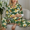 thumbnail image 6 of Sikiie Sunflowers And Butterflies Women's Long-Sleeve Shirt and Full-Length Bottom Pajama Set (s-xxl)-XX-Large, 6 of 7