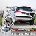 thumbnail image 2 of Car Single Stud Fitting L Track with Round Ring for Trailers Pickups Trucks 20pcs, 2 of 6