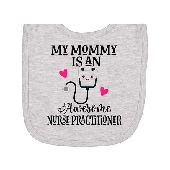 Inktastic Nurse Practitioner Mommy for Daughter Newborn Bib