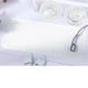thumbnail image 2 of Alfombrilla de ducha para baño de 40 x 100 cm, de PVC, antideslizante, de tiras largas, con ventosas para el hogar, color blanco, 2 of 5