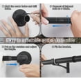 thumbnail image 5 of Curtain Rods for Windows 36 to 72, Black Adjustable Curtain Rod, 1 Inch Industrial Heavy Duty Curtain Rods, Blackout Wrap Around Curtain Rod, Indoor/Outdoor Curtain Rod, 5 of 8