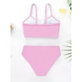thumbnail image 3 of Uccdo 8-13T Girls Summer Swimsuits, Teenager Big Girls Solid Bikinis Bathing Suit, 2 Pieces, Size 8-13 Years, 3 of 6