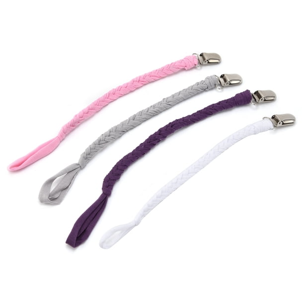 Clip para chupete para niño y niña, Clip para chupete de bebé, fundas para correas para chupete, Clip largo para chupete, funcionalidad inteligente Jadeshay A