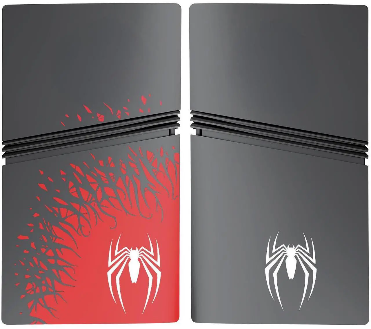 Faceplate for PS5 Pro Edition Edition Case Cover Shell Spider Face Plates For Playstation 5 Pro Edition Console Replacement Accessory Anti-Scratch Dust Cover Skin Protector