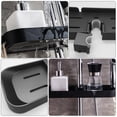 thumbnail image 2 of Shower Shelf Bathroom Shower Shelf Holder Lifting Rod Storage Rack for Shower Pole, 2 of 9