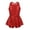 Red, variant on Sholeno Girls Sequins Jazz Latin Dance Dress Cutout X-Back Bowknot Ballet Gymnastic Leotard Red 8