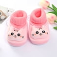 thumbnail image 5 of HUANBAI Winter Children Toddler Shoes Baby Boys And Girls Flat Socks Shoes Elastic Rope Non Warm Comfortable Cute Cartoon Cat 12-18 Months, 5 of 8