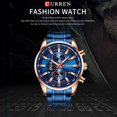 thumbnail image 3 of CURREN Montre pour Homme Mouvement à Quartz Bracelet en Acier Inoxydable Heure &, 3 of 8