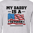 thumbnail image 4 of Inktastic My Daddy is a Veteran Long Sleeve Youth T-Shirt, 4 of 5