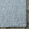 thumbnail image 3 of SAFAVIEH Courtyard Blair Geometric Indoor/Outdoor Area Rug, 9' x 12', Blue/Light Grey, 3 of 5