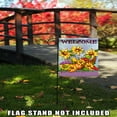 thumbnail image 2 of Toland Home Garden Pinstripe Cornucopia Flower Welcome Flag Double Sided 12x18 Inch, 2 of 5