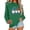 Green, variant on Feancey Women's Crewneck Sweatshirt Christmas Gnome Print Fleece Lined Sweatshirts Holiday Casual Long Sleeve Pullover Tops Funny Gifts Pink S