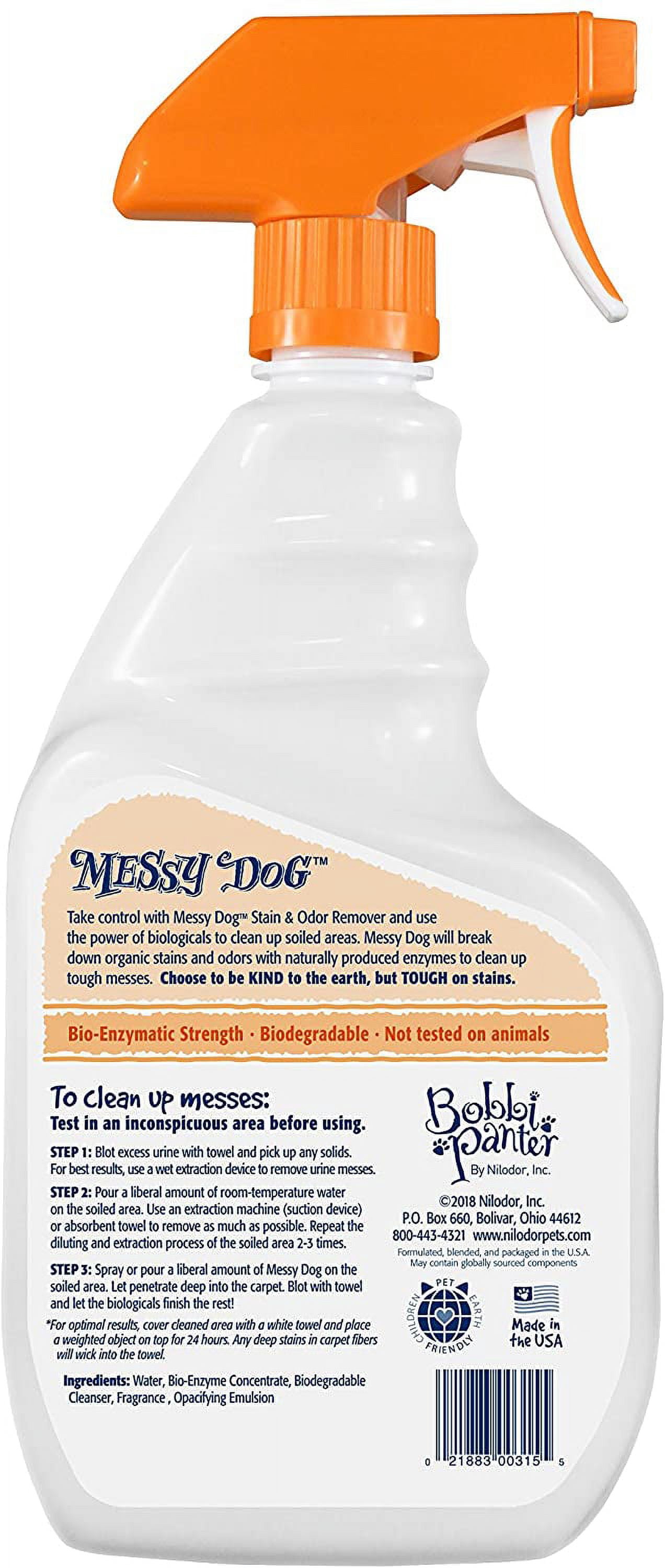 BOBBI PANTER Messy Dog Stain and Odor Remover 32oz