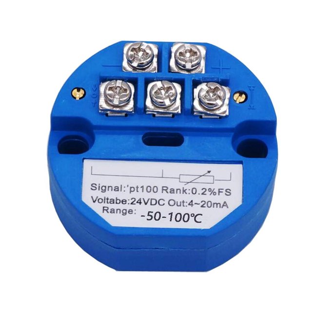 Sensor de Temperatura PT100 Celsius TWTADE Transmisor Aislado Módulo Grados 4-20MA