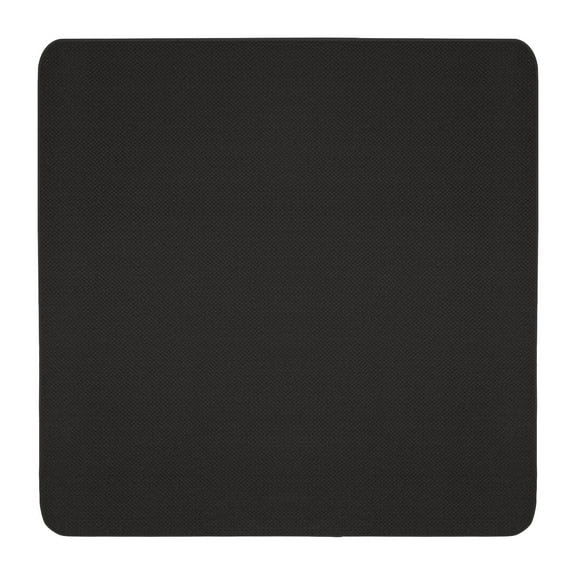 Skid-resistant Carpet Indoor Area Rug Floor Mat - Black - 4' X 4' - Many Other Sizes to Choose From