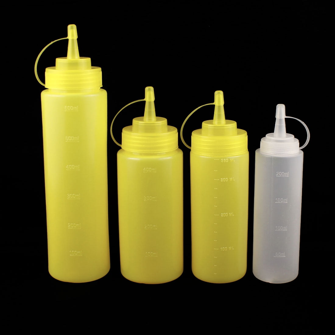 Kitchen Food Squeeze Bottles Condiment Ketchup Mustard Oil Salt Set of