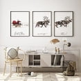 thumbnail image 2 of Canvas Picture 3 Pieces Canvas Christmas Santa Claus with a Sleigh Poster Wall Art Painting Gifts Artwork for Christmas Home Decor No Frame, 2 of 7