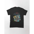 thumbnail image 1 of T-Shirt Unisexe Hello Summer Doodle Dolphin Beach Umbrella Surfboard, P-5TG, 1 of 4