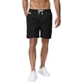 thumbnail image 4 of Mens Casual Shorts Cotton Drawstring Summer Beach Stretch Twill Chino Golf Shorts Whit Zipper Pockets 36, 4 of 6