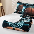 thumbnail image 4 of Homewish Basketball Twin Quilt Set, Sport Twin Coverlet Set for Men and Boys, 2-Piece, 1 Comforter and 1 Pillowcase, 4 of 7