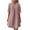 Pink, variant on OSOLU Dresses Women V-Neck Half Sleeve Solid Color Pleated Dress Holiday Hawaiian Flowy Sundress