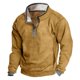 thumbnail image 1 of pstuiky camisas de manga larga para hombre, Camiseta informal de manga larga con cuello alto y media cremallera para hombre. Camiseta/camiseta de manga larga con cuello redondo. l, 1 of 5