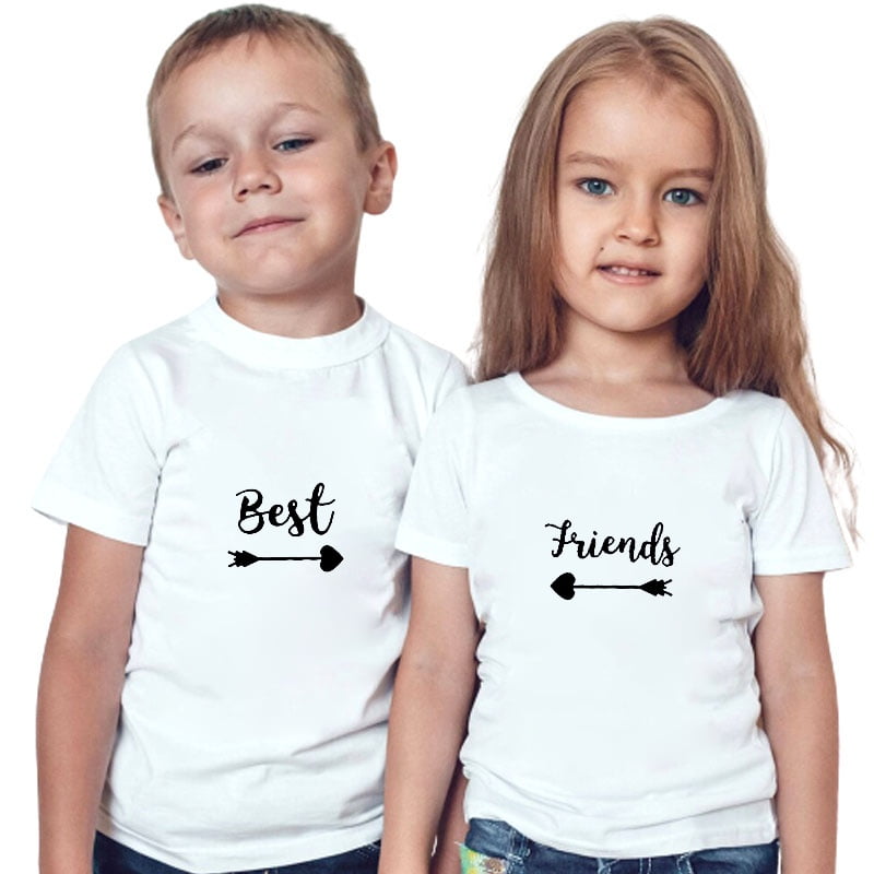 bioscoop handtekening Vormen Best Friend Quote T Shirts - Cute Matching BFF Shirts For Kid Boys Girls  Teen,2Pack - Walmart.com