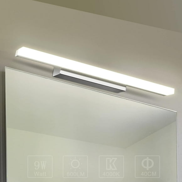Led Mirror Light 8w Bathroom Wall Light Neutral White 4000k Modern Bathroom Light Bathroom Lighting 800lm 40cm Non-dimmable -ACGIV
